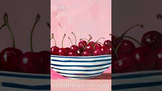 #shorts #frametvart #samsungframetv #artfulrobins Bowl of Cherries Still Life Frame TV Art