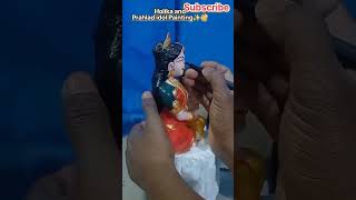 Holika and Prahalad idol painting✨🎨 easy way/How to Paint✨🎨Holika and prahalad idol#viral #shorts