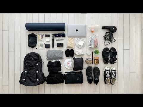 A minimalist who packs all 55 items he owns