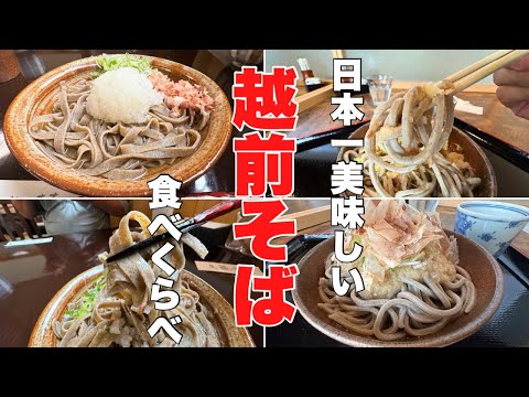 三年連続日本一の福井の蕎麦#おいしい#おすすめ #行列、蕎麦激戦区の越前市今立地区で人気の蕎麦屋さん2店舗の食べ比べをして来ました。