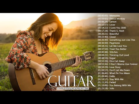 Top Guitar Covers of Popular Songs 2024 - Best Instrumental Music For Work, Study, Sleep