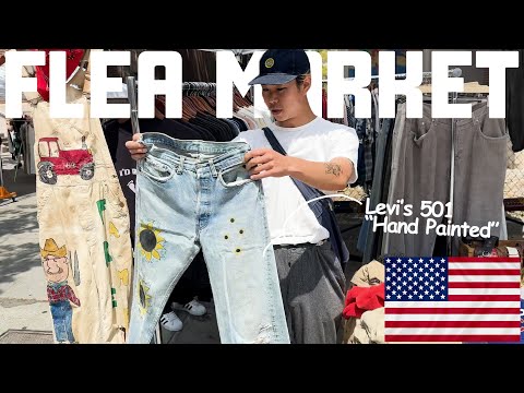 [English subtitles]Go to a little-known flea market in LA where world-class vintage dealers visit!