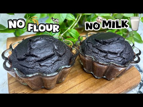 Simple cocoa cake / only with Apple & corn starch & cocoa powder / Best cake for party