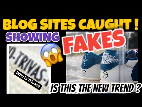 Blog site caught red handed using fake Travis Scott sneakers as early looks !