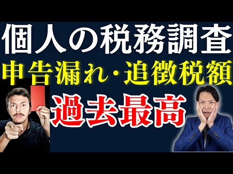 個人から多額の税金を徴収！昨年度の税務調査の実績と目をつけられやすい事業者について解説します。