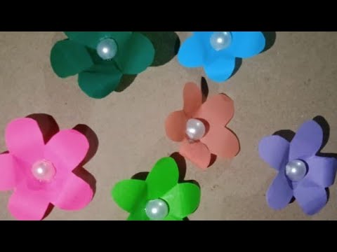 How to make paper flowers||Very easy paper flowers craft | flowers making step by step| DIY craft