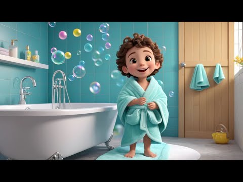 Splish, Splash, A Rainbow Bath Rhyme Song | Popular Nursery Rhyme & Lyrics | Educational Kids Songs