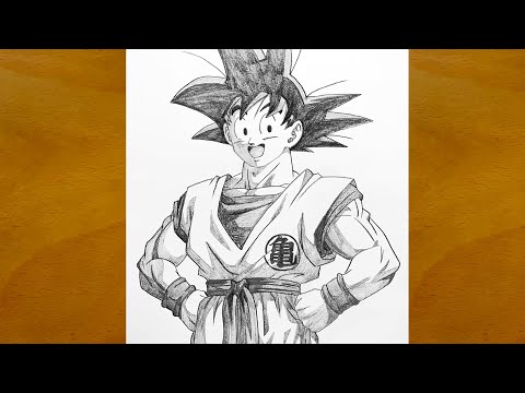 How to Draw Goku Step by Step  Amazing Anime Pencil Sketch