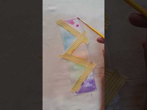 #shorts #bookmark #diy #watercolor #art