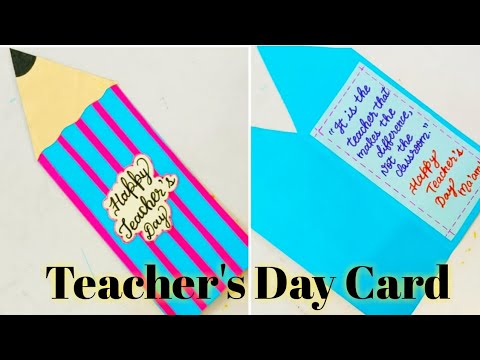 DIY-Happy Teachers Day Card/Handmade Card for Teachers Day/Teachers Day Card DIY/Happy Teacher's Day