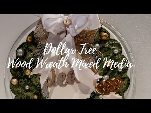 Dollar Tree Christmas Wreath DIY