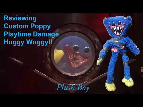 Reviewing Custom Poppy Playtime Damage Huggy Wuggy!! @PlushBoyHuggy