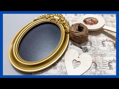 Rustic Heart Decor DIY || Dollar Tree Frame Makeover || Just 1 Quick Craft