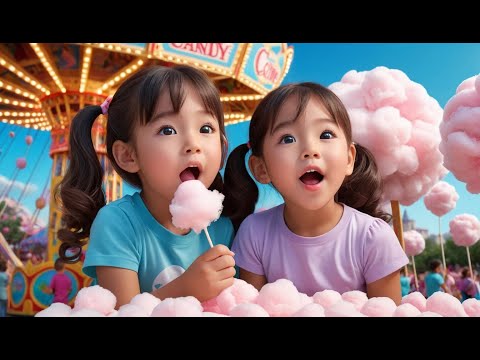 Cotton Candy, Cotton Candy, Sweet and Light Rhyme Song | Educational Kids Songs