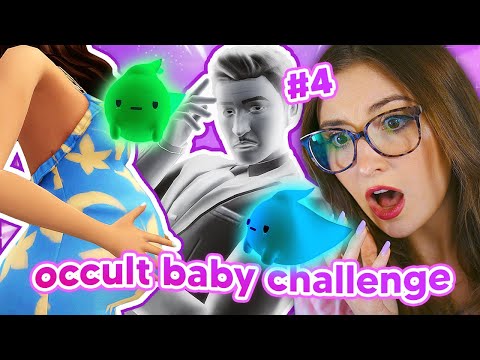 baby #4 is a GHOST BABY in the sims 4 👻 occult baby challenge #4