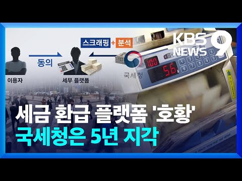 ‘5년 지각’ 간편 세금 환급…정부 3.0 무색 [9시 뉴스] / KBS  2025.03.15.