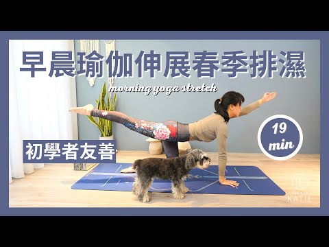 19 分鐘早晨瑜伽伸展-春季排濕 19 min morning yoga stretch { Flow with Katie }