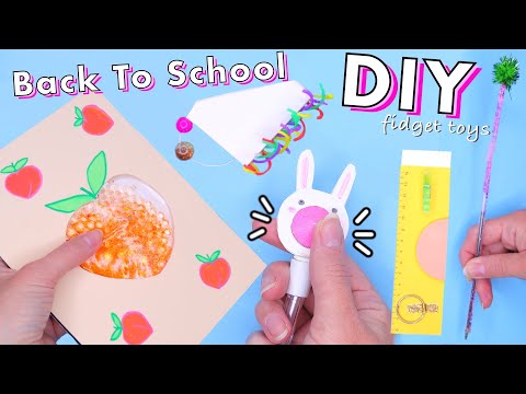 DIY EASY FIDGET TOYS IDEAS for BACK TO SCHOOL! Viral TikTok anti-stress fidgets