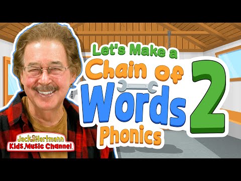 Let's Make a Chain of Words 2! | Segmented Phonics Version | Jack Hartmann