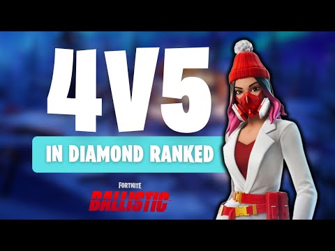 We won this Diamond ranked game 4v5... (Fortnite Ballistic)