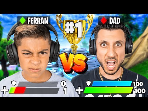 1v1 Vs My Dad For 100,000 V-Bucks! 😱| Royalty Gaming