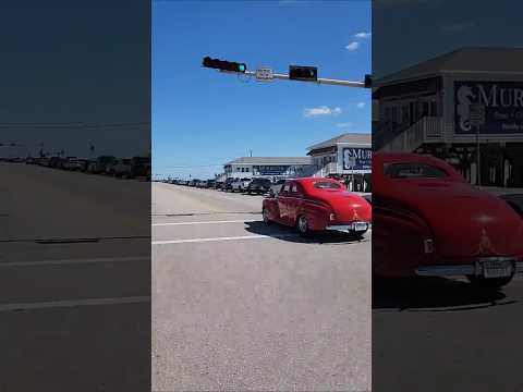 Sweet old coup on the Sea Wall Galveston Restomod hot rod #restomod #hotrod #bigblockchevy #chevy