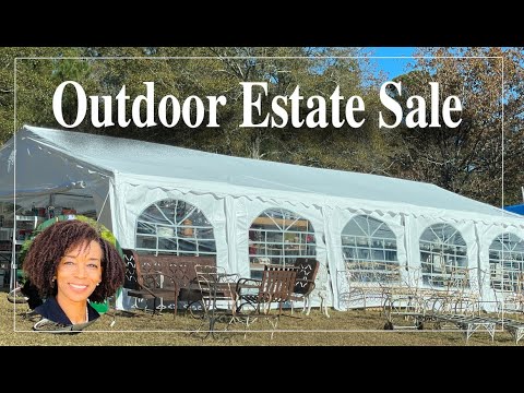 Unique Outdoor Estate Sale Experience #Alabama #estatesale #vintage