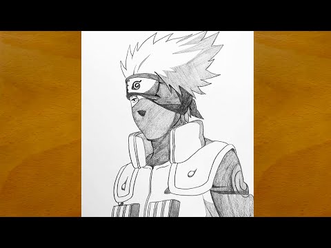 How to Draw Kakashi Hatake Step by Step || Naruto Anime Sketch