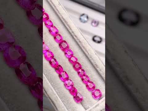 艷粉尖晶石hot pink spinel ，火彩非常好，30.7ct