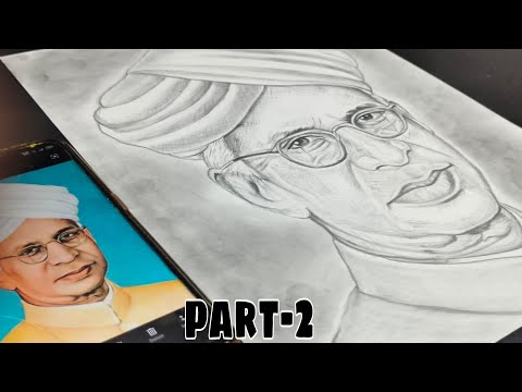 Teacher Day Drawing Sarvepalli Radhakrishnan , Sarvepalli Radhakrishnan drawing easy-2 #teachersday