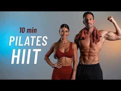 10 Min Full Body Pilates HIIT Workout (At Home, No Equipment)