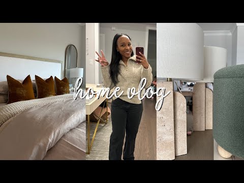 HOME VLOG: HOME RESET, NEW BEDDING, HOMEGOODS HAUL, VALENTINE'S DECOR & MORE | JENNY JACKS