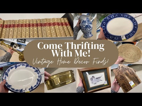 Thrift With Me! Vintage Home Decor Finds