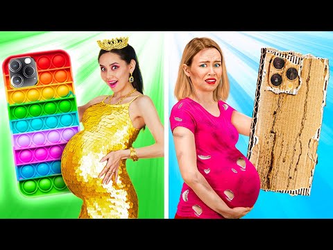 Rich vs Poor Pregnant Situations! Funny Relatable Situations by 123 GO!