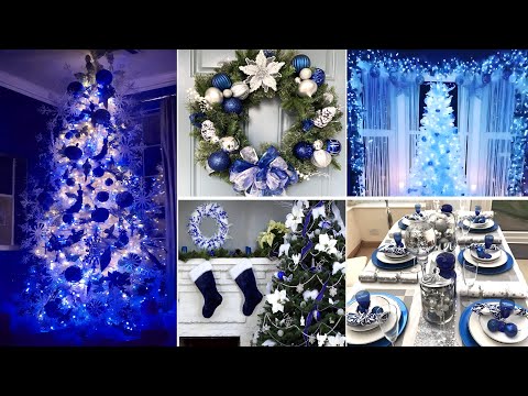 🎄+100 CHRISTMAS DECORATIONS 2025 - BLUE CHRISTMAS HOME DECOR IDEAS 2025 - CHRISTMAS TRENDS 2025 🎄