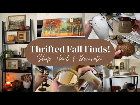 Thrifted Fall Finds! Shop, Haul & Decorate!