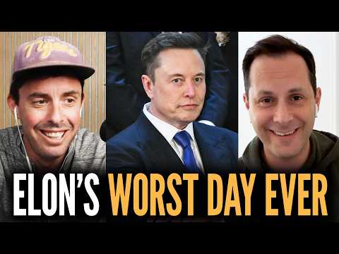 Elon's WORST Day: Baby Mamas, Spaceship Crashes, Stock Tanks, DOGE Embarrassments & More!