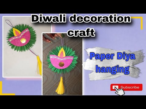 Paper Wall hanging 😱| Diwali decoration ideas| paper craft  #trending #viral #diwali #youtubevideo