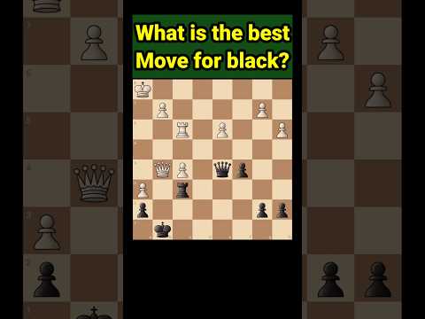 What is the best Move for black? #chess #shorts