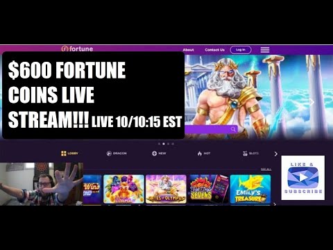 $600 Fortune Coins Live Stream!