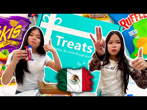 Unboxing TRY TREATS Snack Box | Taste of MEXICO #TryTreats #TranTwins