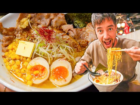 Japanese STREET FOOD : Hokkaido's UNKNOWN Ramen You NEVER Knew Existed + Genghis Khan BBQ!