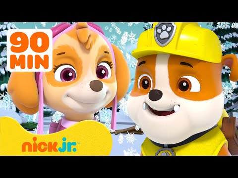 PAW Patrol Winter & Snow Adventures! w/ Rubble & Skye! ☃️ 90 Minutes | Nick Jr.