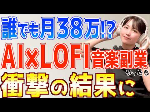 【スマホ放置で不労所得!?】誰でも簡単に稼げると噂のAI×LOFI音楽副業やってみた結果