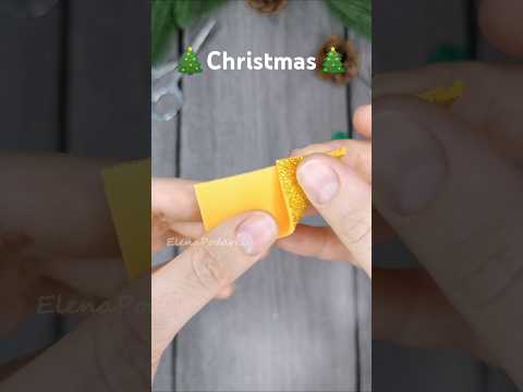 Amazing Christmas ornaments 🎁🎄 A handmade toy made of foamiran for the Christmas tree