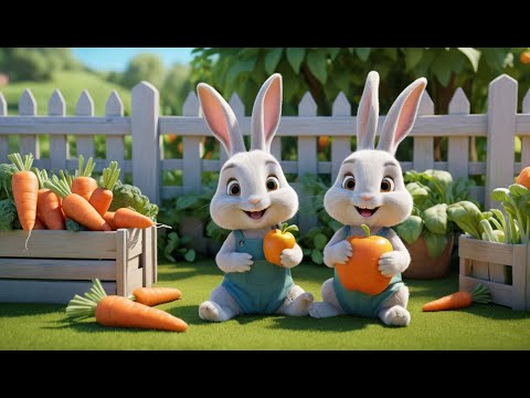 Five Little Bunnies Jumping on the Ground | Fun Nursery Rhyme for Kids | Sing-Along Song