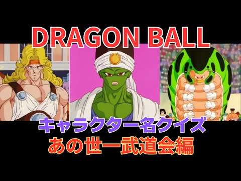 【おまけあり】ドラゴンボールあの世一武道会キャラクター名クイズ！#dragonball #ドラゴンボール #クイズ #鳥山明