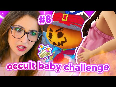 baby #8 is with PATCHY in the sims 4 🎃 occult baby challenge #8