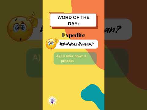 TOEIC Vocabulary Challenge: Expedite #toeicvocabulary #toeic