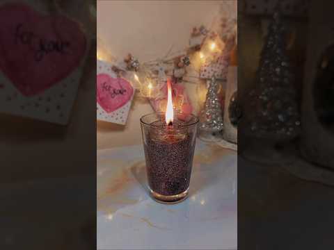 DIY Magic Oil Candle 🕯️🤍✨ #craft #creative #diy #shorts #candle #satisfying #handmade #magic #art